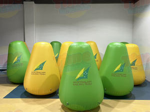 Bouées gonflables publicitaires en PVC avec ventilateur intégré, étanches et durables pour les événements aquatiques - Product Image 3