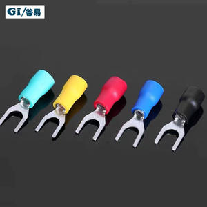 SV2-4 Pre-Insulated Copper Lugs 1000 Pieces Cold-Pressed Terminal Blocks Fork-Type U-Type Y-Type <b>Connector</b> <b>Accessories</b> - Product Image 3