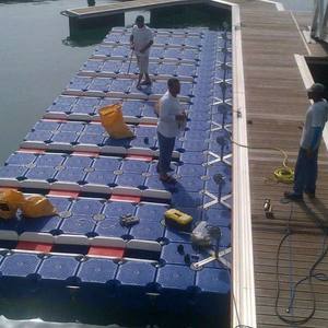 Fabricante de China, plataforma de muelle de pontón flotante HDPE, bloques de puente flotante de pasarela, cubos de muelle flotante de yate Jetski - Product Image 3