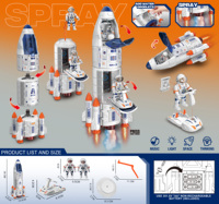 Denko Toy Jouet spatial pour enfants Jeu de camion vaisseau spatial