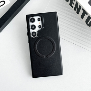 Funda de teléfono móvil a prueba de golpes de cuero magnético de lujo, funda trasera de carga inalámbrica, forro de microfibra para <span class=keywords><strong>Samsung</strong></span> S24 Ultra S24 Plus - Product Image 6