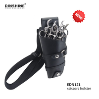 Étui de coiffure professionnel en cuir pour salon de coiffure, étui à ciseaux, sac, ceinture d'épaule, outils de coiffure