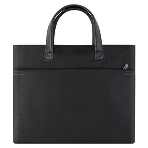 Oxford Cloth <b>Document</b> <b>Bag</b> 38x30x5cm Large Capacity Portable Office Briefcase Unisex Black - Product Image 1