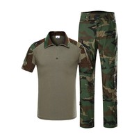Ensembles tactiques d'entraînement extérieur PF Gen2 pour hommes à manches courtes, ignifuges, respirants, camouflage, Rip-Stop