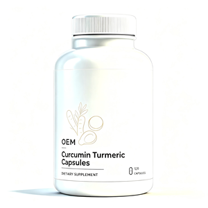 Cápsulas de Cúrcuma con Extracto de Pimienta Negra OEM, Apoyo para la Salud de las Articulaciones y el Sistema Inmunitario, Suplemento Antioxidante - Product Image 1