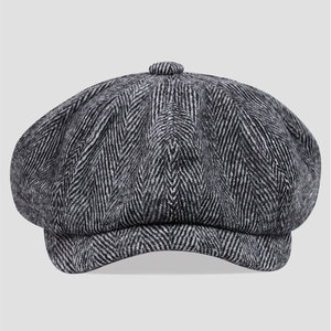 Cappello da pittore ottagonale Razor Gang per <span class=keywords><strong>Peaky</strong></span> <span class=keywords><strong>Blinders</strong></span>, berretto invernale casual stile newsboy britannico retrò da uomo e da donna - Product Image 2