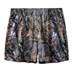 Pantalones cortos de malla de camuflaje con estampado de árbol real para hombre con logotipo personalizado al por mayor, pantalones cortos de malla de sublimación con estampado de poliéster 100% para hombre - Product Image 1