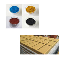 Poudre de oxyde de fer rouge jaune, pigment pour peinture, couleur ciment