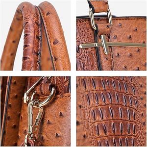 Conjunto de Bolso de Hombro y Cartera de Lujo para Mujer, Personalizado, con Asa Superior, 2 Piezas, Gran Capacidad, 3 Compartimentos, Hecho a Mano, Bolsos de Lujo - Product Image 5