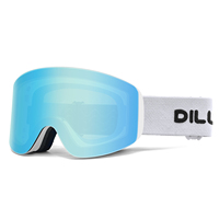 Lunettes de ski personnalisées avec protection UV400, lunettes de sport pour snowboard, lunettes de ski anti-buée OEM, sangles magnétiques pour lunettes de ski