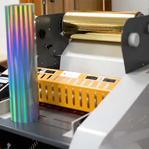 Rainbow Color Heat Transfer Film Laser Holographic Hot Stamping Foil For Paper Plastic Textile Leather