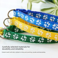 Collier pour chat réglable en polyester écologique avec clochette, motif quadrillé coloré, style décontracté - Accessoires pour animaux de compagnie toutes saisons
