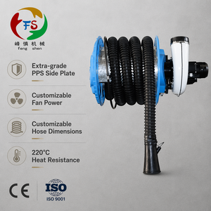 Enrouleur de tuyau <span class=keywords><strong>d</strong></span>'échappement semi-automatique à ressort, système <span class=keywords><strong>d</strong></span>'extraction rétractable pour atelier automobile, garage, usage intensif, série 07 FS - Product Image 1