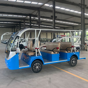 Minibús Eléctrico Turístico <span class=keywords><strong>de</strong></span> Pasajeros para Recorridos por la Ciudad <span class=keywords><strong>de</strong></span> 8 a 14 Asientos Alimentado por Batería - Product Image 3