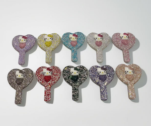 Miroir diamant fantaisie de luxe en strass Miroir de maquillage à main Miroir de <span class=keywords><strong>salon</strong></span> de beauté à cils - Product Image 2