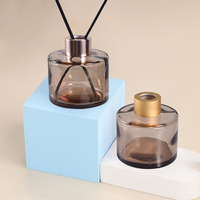 120ml clair ambre personnalisé recharge diffuseur d'air arôme luxe huile essentielle diffuseur de roseau désodorisant bouteille en verre