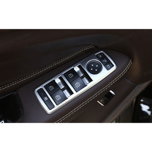 Панель переключателя стеклоподъемника автомобиля из углеродного волокна, хромированные отделки для mercedes benz gle gls <span class=keywords><strong>m</strong></span> gl class <span class=keywords><strong>g</strong></span> w166 x166 w463 kit a b x204 w176 w246 - Product Image 2