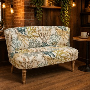 Space Saving Patchwork <strong>Sofa</strong> Two Seater Compact <strong>120cm</strong> Quilted Loveseat Tufted Couch Wholesale - Product Image 4