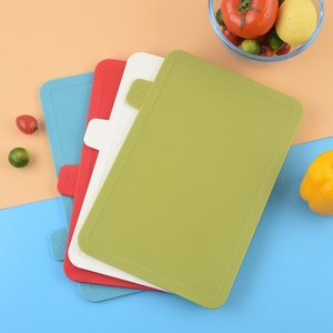 Multi-functional Cutting Board Set of 4 Pieces Meat Fruit Chopping Board <b>Plastic</b> Kitchen Cutting Board with Stand - Product Image 2