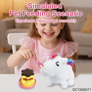 <span class=keywords><strong>Cheval</strong></span> à <span class=keywords><strong>Bascule</strong></span> Électrique en Peluche Blanc Mignon Personnalisé <span class=keywords><strong>pour</strong></span> Enfants, Jouet d'Imitation d'Alimentation d'Animaux, Fabricant en Gros d'Animaux en Peluche - Product Image 3