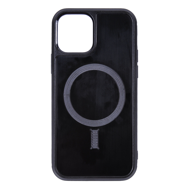 Phone Cover case with Magnet groove for Magnetic Double groove Blank case for iPhone 12 Pro Max Used for Inlay Leather