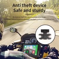 Pantalla Carplay inalámbrica universal Pantalla de 7 pulgadas para motocicletas Navegador GPS BT Impermeable Ce OEM Automotriz Android Auto