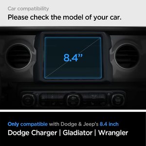 JEEP Wrangler JL Gladiator JT 2018-2023 Écran tactile GPS 8,4 pouces en verre trempé <span class=keywords><strong>Film</strong></span> protecteur ultra-fin imperméable - Product Image 2