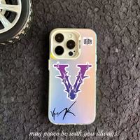 Coque pourpre de concepteur Vrunk coque pour iPhone XS XR 7 8 11 12 13 Mini 14 15 16 Pro Max coque de téléphone coque accessoires de téléphone portable
