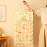 NUEVO PRODUCTO en Oferta, Decoración de Pared Familiar Gina para Eid, Calendario Organizador de Cuenta Regresiva para Ramadán de Algodón y Poliéster