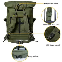 Sac à dos tactique de survie en vente chaude, sac Alice, sac Alice jungle pour l'extérieur, sac à dos camouflage