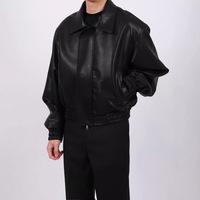 Veste de motard noire style 6 pour homme en similicuir PU, sur mesure OEM ODM, vente en gros pour toutes les saisons