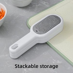 Food Grade <b>Hand</b> Cheese Grater <b>Set</b> with Clean Brush Lemon Grater Stainless Steel Grater for Kitchen - Product Image 4