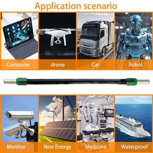 Cable de Terminal Aislado de 1 Pin Negro, Calibre <span class=keywords><strong>H07VK</strong></span> 6mm 10AWG, Arnés de Cableado Personalizado Adecuado para Electrónica - Product Image 6