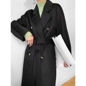 Moda personalizzata direttamente fornitura <span class=keywords><strong>di</strong></span> lana <span class=keywords><strong>cammello</strong></span> <span class=keywords><strong>cappotto</strong></span> Plus Size <span class=keywords><strong>cappotto</strong></span> cintura Cashmere lana da donna cappotti - Product Image 5