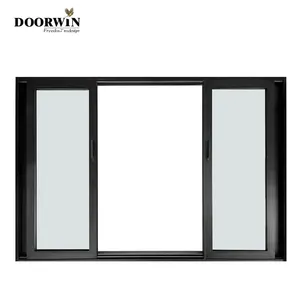 Doorwin Modern Triple Glass Sliding Door Hurricane Impact Shower Glass Door Sliding