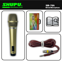Mikrofon Dinamis Omnidirectional Berkualitas Tinggi SHUPU SM-78A dengan Peredam Kebisingan, Berbahan Aluminium Alloy untuk Siaran dan Rekaman Studio