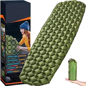 40d Nylon Outdoor Lichtgewicht Waterdichte Tpu Nylon Luchtbed Ultralicht Opblaasbare Camping Slaapkussen Mat