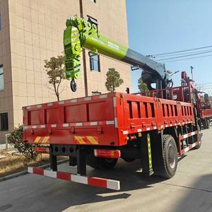 משאית מנוף מותקנת על משאית ג'יפאנג הו, קבינה חד-שורתית, 4x2, מנוע יוצ'אי 220 כוחות סוס, משאית ידנית מכנית 8 טון - Product Image 6