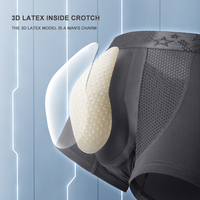 Boxers pour hommes Hygieia avec entrejambe en latex 3D, panneau en maille respirante, ceinture blanche et noire, sous-vêtements personnalisés ODM en gros