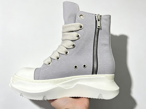 Multicolor Fashion <b>Canvas</b> High Tops Thick Cord Laces Combined Sole All-match Daily Casual Footwear - Product Image 2