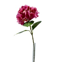 Ornement de jardin de haute qualité en forme d'hortensia imprimé en 3D, bleu, aspect réaliste, 23,6 pouces, pour mariage et décoration printanière