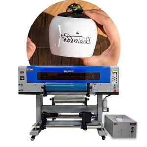 เครื่องพิมพ์สติกเกอร์โลโก้ XBH แบบกำหนดเองได้ พร้อมหัวพิมพ์ความแม่นยำสูง EPS ขนาด 60 ซม. เครื่องพิมพ์ UV DTF 2 in 1 สำหรับงานปั๊มร้อน - Product Image 1
