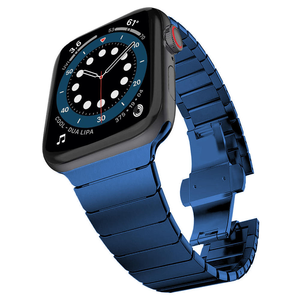 Nouveau bracelet en acier inoxydable 2026 pour <span class=keywords><strong>Apple</strong></span> <span class=keywords><strong>Watch</strong></span> 38mm 49mm, compatible avec les séries 8, 7, 6, 5/4/3, avec boucle papillon - Product Image 6