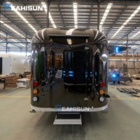 Camion de restauration rapide mobile en acier inoxydable, entièrement équipé, pour la vente de burgers glacés personnalisés aux États-Unis et en Allemagne