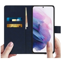 SC ECOMMERCE Dompet Kulit Imitasi Warna Biru Tua untuk 11Pro & Realme S21 Model FP-PNF3-13KU Buatan AS