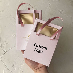 Custom Logo Square Satin Jewelry Packaging Boxes <b>Drawstring</b> Closure Elegant Luxurious Fashion Design for Earrings <b>Bracelets</b> Add - Product Image 3