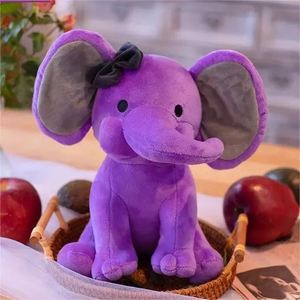 Customized Plush Toys High Quality Customized Plush Animal Toys, pink <b>Elephant</b> Plush Toys - Product Image 2
