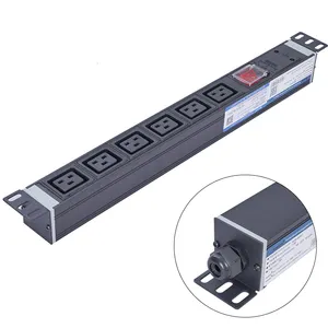 Customized Stand Rack Power Strip With Waterproof Junction Box For Electrical Self-wiring C19 PDU
