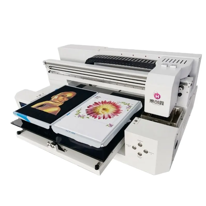 A3t-shirt 디지털 직접 인쇄 소형 인쇄 의류 기계 의류 로고 패턴 듀얼 스테이션 dtg 프린터