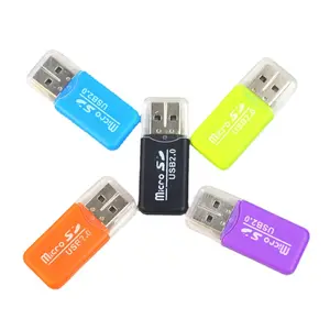Lector de tarjetas de alta velocidad, Mini USB 2023, microSD, TF, T-Flash, adaptador de lector de tarjetas de memoria, novedad, 2,0